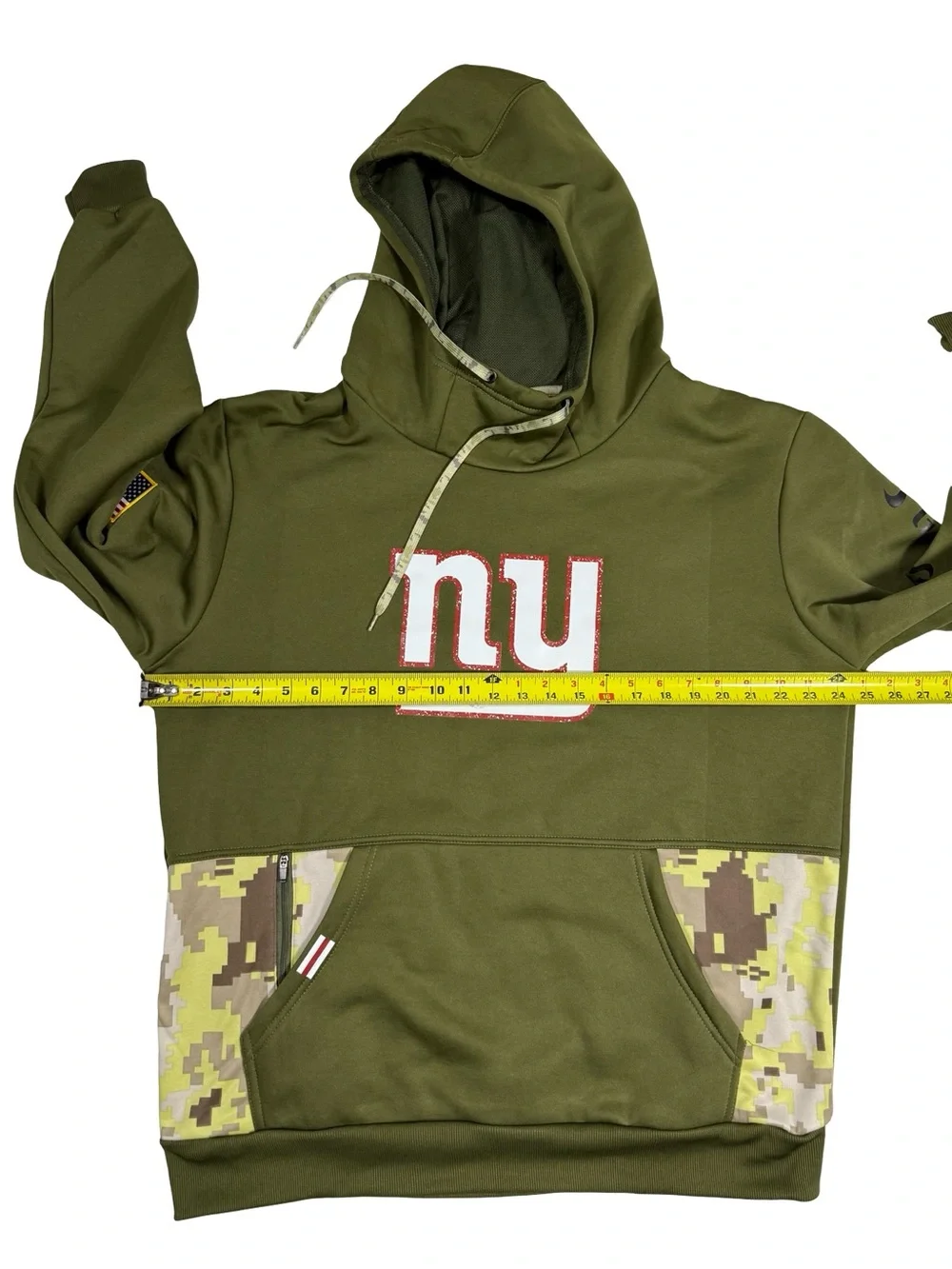 New York Giants Salute To Service Hoodie Size Large Therma Fit NFL On Field Camo